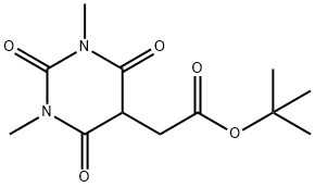 TERT-BUTYL 2-(1,3-DIMETHYL-2,4,6-TRIOXOHEXAHYDRO-5-PYRIMIDINYL)ACETATE Struktur