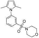 4-[3-(2,5-DIMETHYL-PYRROL-1-YL)-BENZENESULFONYL]-MORPHOLINE Struktur