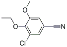 3-CHLORO-4-ETHOXY-5-METHOXYBENZONITRILE Struktur