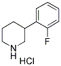 3-(2-FLUOROPHENYL) PIPERIDINE HYDROCHLORIDE Struktur