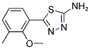 5-(2-METHOXY-3-METHYL-PHENYL)-[1,3,4]THIADIAZOL-2-YLAMINE Struktur