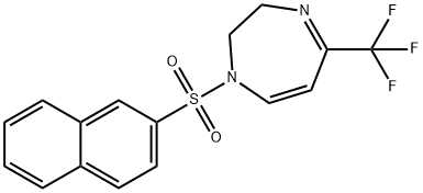 1-(2-NAPHTHYLSULFONYL)-5-(TRIFLUOROMETHYL)-2,3-DIHYDRO-1H-1,4-DIAZEPINE Struktur