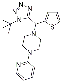 1-((1-TERT-BUTYL-1H-TETRAZOL-5-YL)(THIOPHEN-2-YL)METHYL)-4-(PYRIDIN-2-YL)PIPERAZINE Struktur