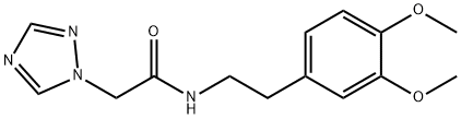 N-(3,4-DIMETHOXYPHENETHYL)-2-(1H-1,2,4-TRIAZOL-1-YL)ACETAMIDE Struktur