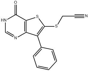 2-[(4-HYDROXY-7-PHENYLTHIENO[3,2-D]PYRIMIDIN-6-YL)SULFANYL]ACETONITRILE Struktur