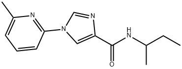 N-(SEC-BUTYL)-1-(6-METHYL-2-PYRIDINYL)-1H-IMIDAZOLE-4-CARBOXAMIDE Struktur