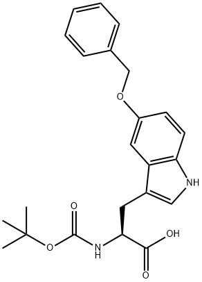 BOC-5-BENZYLOXY-DL-TRYPTOPHAN Struktur