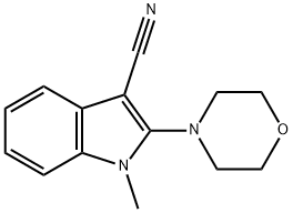 1-METHYL-2-MORPHOLINO-1H-INDOLE-3-CARBONITRILE Struktur