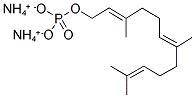 3,7,11-TRIMETHYL-2,6,10-DODECATRIEN-1-YL MONOPHOSPHATE AMMONIUM SALT Struktur