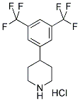 4-(3,5-BIS-TRIFLUOROMETHYLPHENYL) PIPERIDINE HCL Struktur