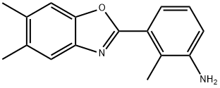 3-(5,6-DIMETHYL-BENZOOXAZOL-2-YL)-2-METHYL-PHENYLAMINE Struktur