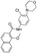 N-(3-CHLORO-4-MORPHOLIN-4-YLPHENYL)-1-METHOXY-2-NAPHTHAMIDE Struktur