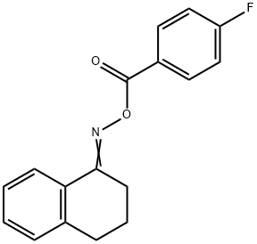 1-([(4-FLUOROBENZOYL)OXY]IMINO)-1,2,3,4-TETRAHYDRONAPHTHALENE Struktur