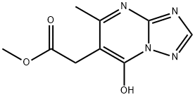 METHYL 2-(7-HYDROXY-5-METHYL[1,2,4]TRIAZOLO[1,5-A]PYRIMIDIN-6-YL)ACETATE Struktur