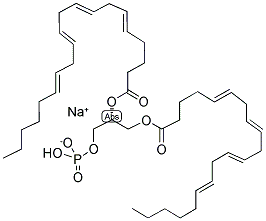 1,2-DIARACHIDONOYL-SN-GLYCERO-3-PHOSPHATE(MONOSODIUM SALT) Struktur