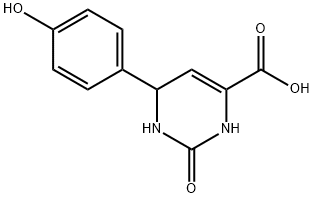 6-(4-HYDROXYPHENYL)-2-OXO-1,2,3,6-TETRAHYDRO-4-PYRIMIDINECARBOXYLIC ACID Struktur