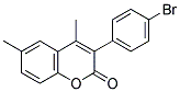 3(4'-BROMOPHENYL)-4,6-DIMETHYLCOUMARIN Struktur