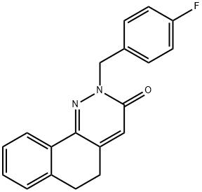 2-(4-FLUOROBENZYL)-5,6-DIHYDROBENZO[H]CINNOLIN-3(2H)-ONE Struktur