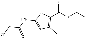 2-(2-CHLORO-ACETYLAMINO)-4-METHYL-THIAZOLE-5-CARBOXYLIC ACID ETHYL ESTER Struktur