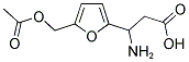 3-(5-ACETOXYMETHYL-FURAN-2-YL)-3-AMINO-PROPIONIC ACID Struktur