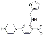 N-(2-FURYLMETHYL)-N-(2-NITRO-5-PIPERAZIN-1-YLPHENYL)AMINE Struktur