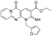 ETHYL 1-(2-FURYLMETHYL)-2-IMINO-5-OXO-1,5-DIHYDRO-2H-DIPYRIDO[1,2-A:2',3'-D]PYRIMIDINE-3-CARBOXYLATE Struktur