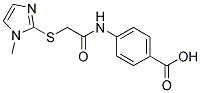 4-([[(1-METHYL-1H-IMIDAZOL-2-YL)THIO]ACETYL]AMINO)BENZOIC ACID Struktur