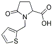 5-OXO-1-(2-THIENYLMETHYL)-2-PYRROLIDINECARBOXYLIC ACID Struktur