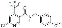 6-CHLORO-N-(4-METHOXYBENZYL)-4-(TRIFLUOROMETHYL)NICOTINAMIDE Struktur