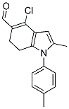 4-CHLORO-2-METHYL-1-P-TOLYL-6,7-DIHYDRO-1H-INDOLE-5-CARBALDEHYDE Struktur