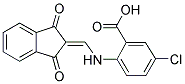 5-CHLORO-2-([(1,3-DIOXO-1,3-DIHYDRO-2H-INDEN-2-YLIDENE)METHYL]AMINO)BENZOIC ACID Struktur