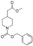 4-METHOXYCARBONYLMETHYL-PIPERIDINE-1-CARBOXYLIC ACID BENZYL ESTER Struktur