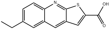 6-ETHYL-THIENO[2,3-B]QUINOLINE-2-CARBOXYLIC ACID Struktur