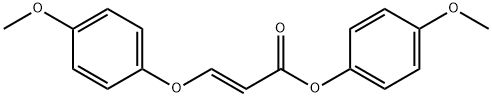 4-METHOXYPHENYL (E)-3-(4-METHOXYPHENOXY)-2-PROPENOATE Struktur