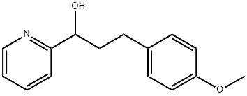 3-(4-METHOXYPHENYL)-1-(2-PYRIDINYL)-1-PROPANOL Struktur