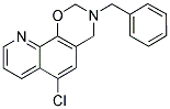 3-BENZYL-6-CHLORO-3,4-DIHYDRO-2H-[1,3]OXAZINO[5,6-H]QUINOLINE Struktur