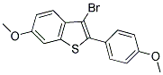 3-BROMO-6-METHOXY-2-(4-METHOXYPHENYL)-1-BENZOTHIOPHENE Struktur