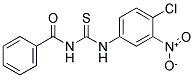 N-(((4-CHLORO-3-NITROPHENYL)AMINO)THIOXOMETHYL)BENZAMIDE Struktur