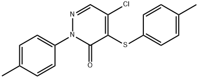 5-CHLORO-2-(4-METHYLPHENYL)-4-[(4-METHYLPHENYL)SULFANYL]-3(2H)-PYRIDAZINONE Struktur