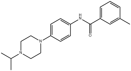 N-[4-(4-ISOPROPYLPIPERAZINO)PHENYL]-3-METHYLBENZENECARBOXAMIDE Struktur