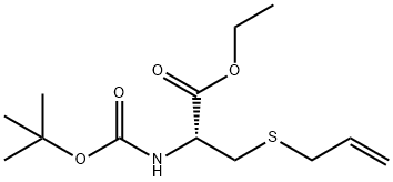 ETHYL 3-(ALLYLSULFANYL)-2-[(TERT-BUTOXYCARBONYL)AMINO]PROPANOATE Struktur