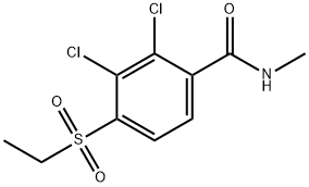 2,3-DICHLORO-4-(ETHYLSULFONYL)-N-METHYLBENZENECARBOXAMIDE Struktur