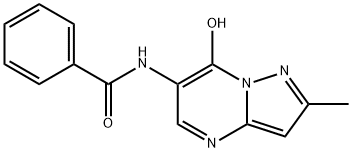 N-(7-HYDROXY-2-METHYLPYRAZOLO[1,5-A]PYRIMIDIN-6-YL)BENZENECARBOXAMIDE Struktur