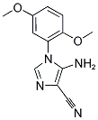 5-AMINO-1-(2,5-DIMETHOXYPHENYL)-1H-IMIDAZOLE-4-CARBONITRILE Struktur