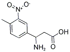 3-AMINO-3-(4-METHYL-3-NITRO-PHENYL)-PROPIONIC ACID Struktur