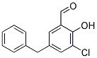 5-BENZYL-3-CHLORO-2-HYDROXY-BENZALDEHYDE Struktur