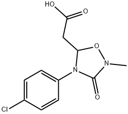 2-[4-(4-CHLOROPHENYL)-2-METHYL-3-OXO-1,2,4-OXADIAZOLAN-5-YL]ACETIC ACID Struktur