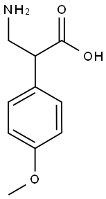 3-AMINO-2-(4-METHOXY-PHENYL)-PROPIONIC ACID Struktur