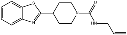 N-ALLYL-4-(1,3-BENZOTHIAZOL-2-YL)TETRAHYDRO-1(2H)-PYRIDINECARBOXAMIDE Struktur