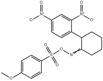 (([2-(2,4-DINITROPHENYL)CYCLOHEXYLIDEN]AMINO)OXY)(4-METHOXYPHENYL)DIOXO-LAMBDA6-SULFANE|